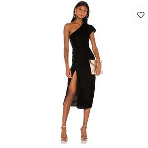 NBD Selene Midi Dress in Black